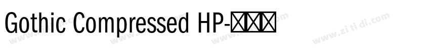 Gothic Compressed HP字体转换